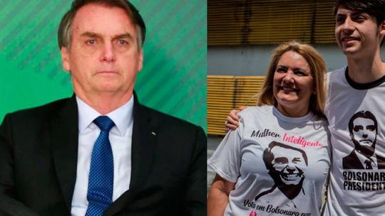 Em vídeo filho de Bolsonaro cospe no rosto da mãe e ela dispara