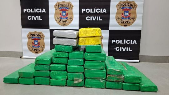 Polícia Civil apreende 32 quilos de drogas em Juara durante a Operação