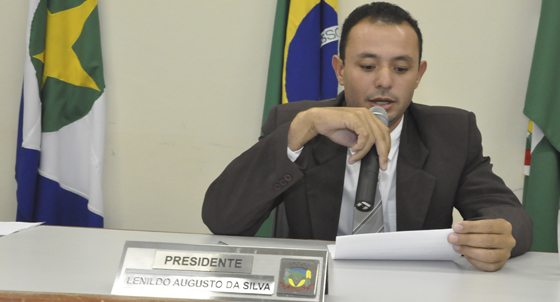 Presidente da C&acirc;mara, Lenildo Augusto da Silva (PR) - Foto Marcos Magalh&atilde;es/GazetaMT