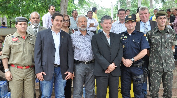 Pedido foi oficializado durante solenidade para entrega de novas viaturas em Rondon&oacute;polis - Foto: Marcos Magalh&atilde;es