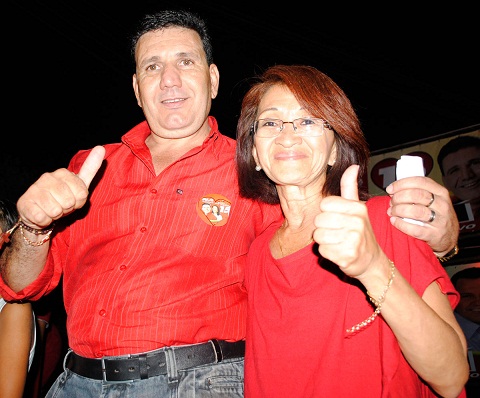 N&Aacute; e sua candidata a vice Nancy 