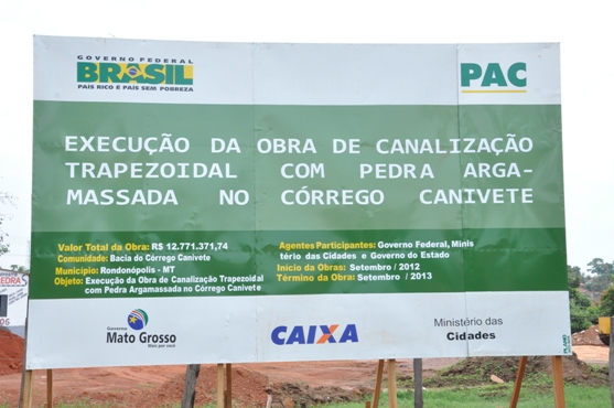 Lan&ccedil;ada em 2010 pelo ent&atilde;o governador Blairo Maggi, a obra foi retomada no final de 2012 - Foto Marcos Magalh&atilde;es/GazetaMT