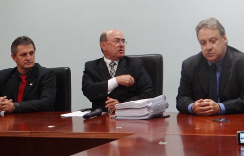 Em coletiva Riva falou sobre a condenação - Foto: Valérya Próspero
