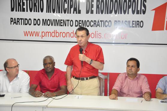 'At&eacute; o final do ano temos que estar com essa situa&ccedil;&atilde;o, tanto do diret&oacute;rio quanto das candidaturas, definidas', afirmou Carlos Bezerra - Foto Denilson Paredes/GazetaMT