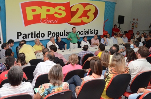 Wellington Fagundes participou do Congresso Reginal do PPS, juntamente com o senador Pedro Taques.