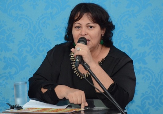 &Aacute;dria Muniz, reeleita presidente do Diret&oacute;rio Municipal, destacou a participa&ccedil;&atilde;o da milit&acirc;ncia