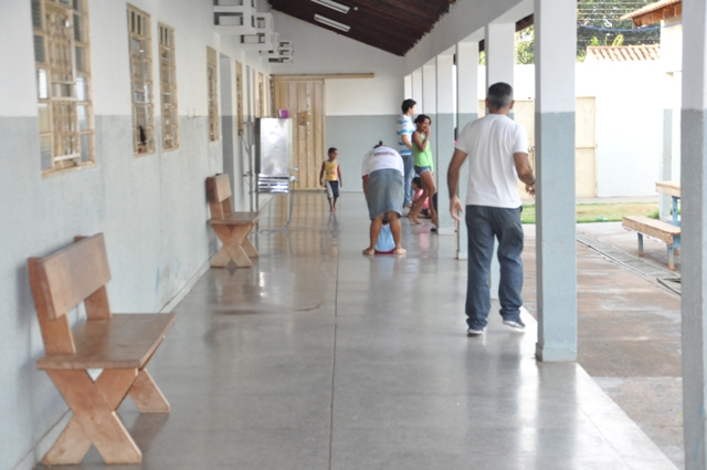 Crianças e monitores na Casa Abrigo em momento de recreação. Foto:Marcos Magalhães/GazetaMT