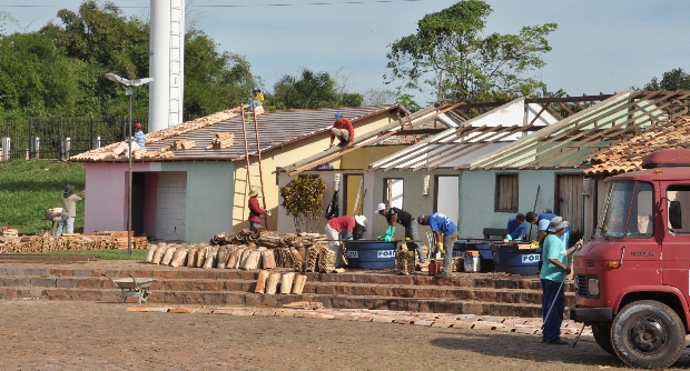 O local hoje é tombado como Patrimônio Histórico e Cultural da cidade e está em vias de ser adquirido pela prefeitura, que executa uma reforma nas antigas construções - Foto Arquivo GazetaMT