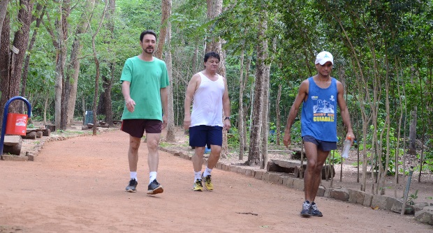 Trilha interna do Horto Florestal ganhou novo cascalhamento durante os serviços de revitalização