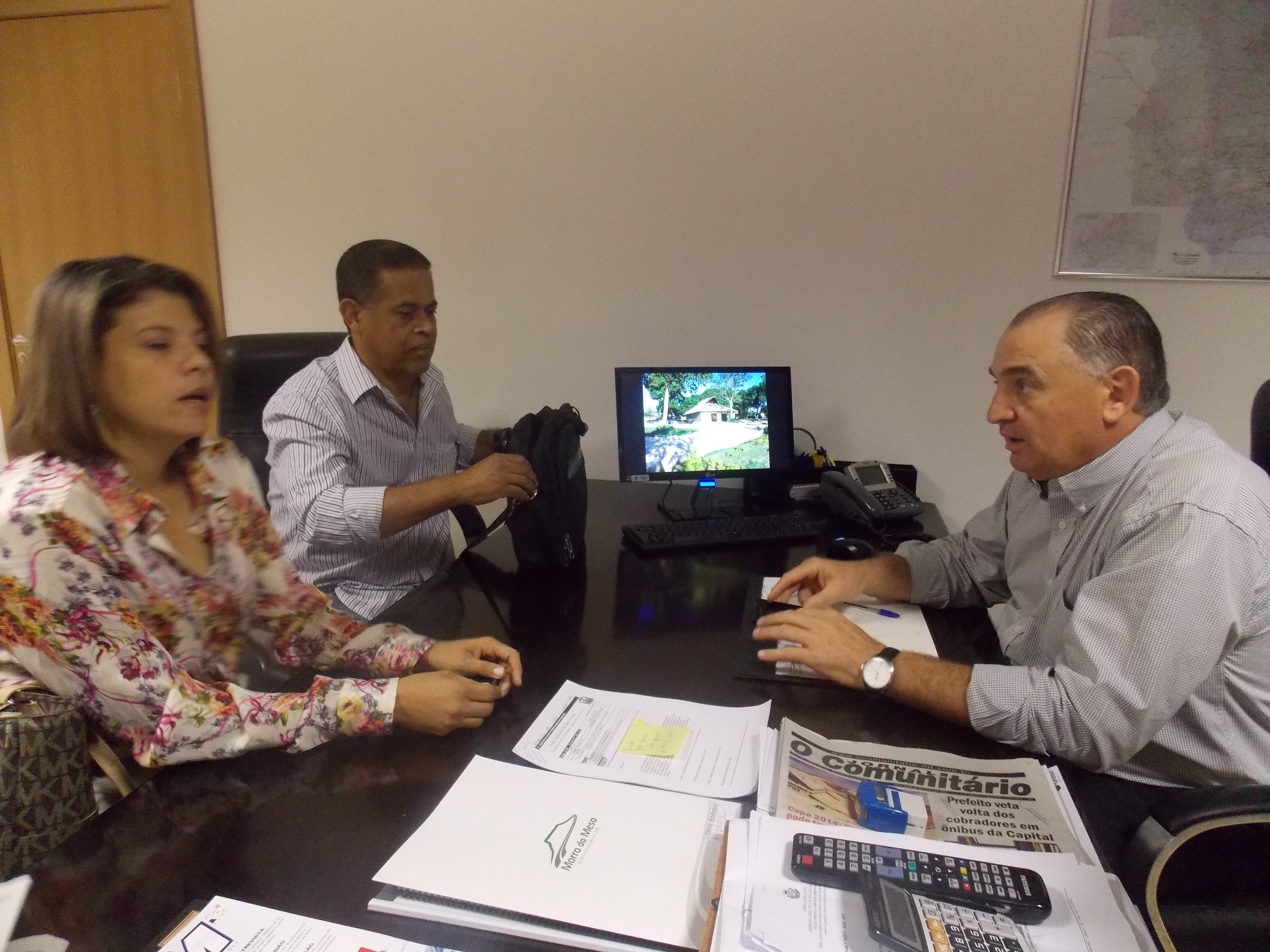 Nininho reunido com vereadores