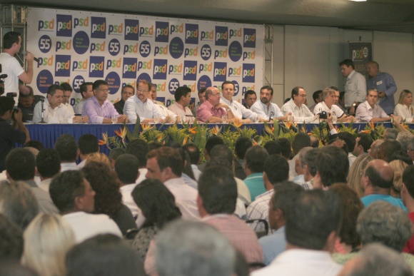 Encontro em Cuiabá reuniu as principais lideranças do PSD (Foto - Geraldo Tavares/DC)