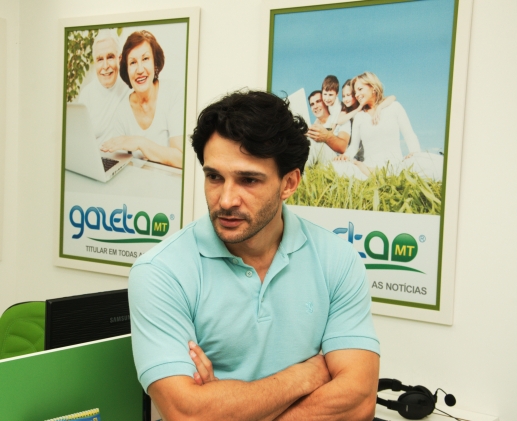 O ator disse que retorná em breve aos palcos. Foto: Luan Dourado/GazetaMT