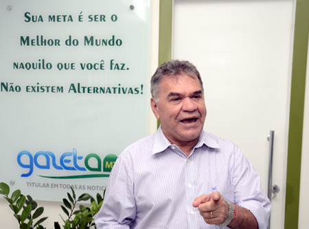 'N&atilde;o tenho medo n&atilde;o. Se eu for candidato, tenho certeza que os amigos v&atilde;o abra&ccedil;ar nossa campanha', disse Barreto - Foto Luan Dourado/GazetaMT