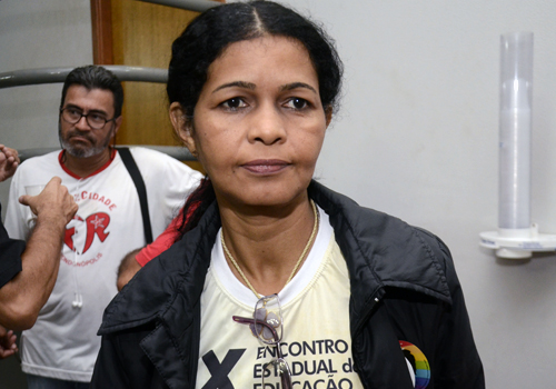Presidente sub-sede Sintep-MT, Maria C&eacute;lia de Oliveira. - Foto: Luan Dourado/GazetaMT