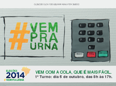 A colinha com os n&uacute;meros dos candidatos pode auxiliar na hora da vota&ccedil;&atilde;o -Ilustra&ccedil;&atilde;o