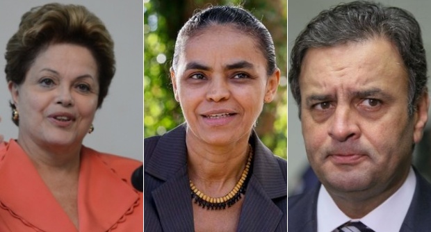 Maior expectativa será quanto ao desempenho de Dilma, Marina e Aécio, que lideram as pesquisas eleitorais