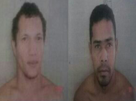 Os detentos Antonio Francisco Fernandes Batista (Esquerda) e Alex Machado Cirilo  foram recapturados em menos de 24 horas - Foto: GazetaMT