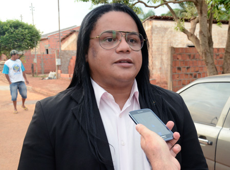 '&Eacute; uma obra simples, mas &eacute; muito importante para o povo do bairro', disse o vereador Vanderson Chagas - Foto Luan Dourado/GazetaMT
