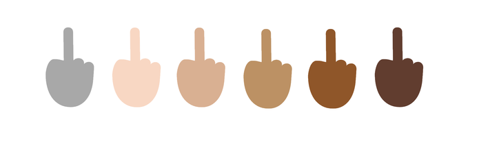 Emoji de 'dedo do meio' chegou ao Windows 10, o primeiro a suportá-lo (Foto: Reprodução/Emojipedia)