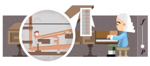 Quem inventou o piano? Doodle celebra 360&ordm; anivers&aacute;rio de Bartolomeo Cristofori. (Foto: Reprodu&ccedil;&atilde;o/Google)