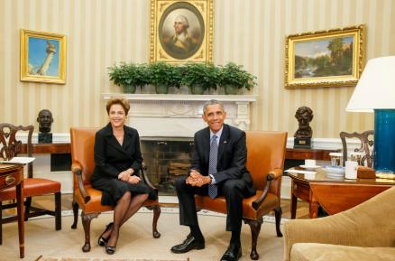 Dilma e Obama em encontro na Casa Branca. Foto - Portal Brasil
