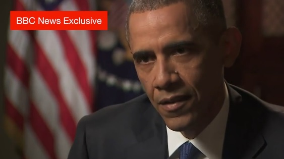 Barack Obama em entrevista à BBC. Foto - Reprodução