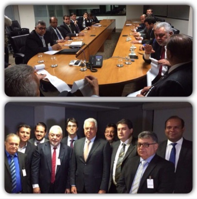 Comitiva da cidade de Rondon&oacute;polis pede por melhorias em reuni&atilde;o em Bras&iacute;lia. Fotos - Assessoria
