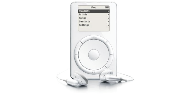 Em 2001, Apple revolucionou o modo de ouvir música e os fones de ouvido. (Foto: Divulgação/ Apple)