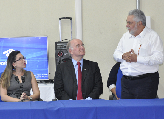 Dispositivo formado para a inauguração oficial da nova agência da receita Federal em Rondonópolis - Foto: GazetaMT