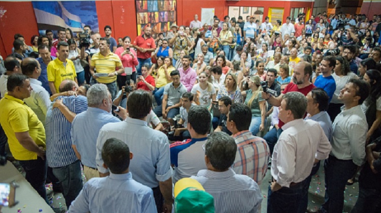 Percival Muniz lan&ccedil;a candidatura e discursa durante conven&ccedil;&atilde;o do PPS. Foto: Roger Andrade / Especial para o GazetaMT