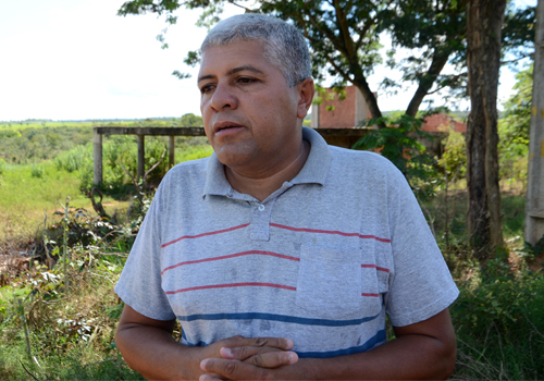 Presidente do bairro Pedra 90 fala sobre os benef&iacute;cios da obra para a regi&atilde;o Salmem. Foto: Luan Dourado/GazetaMT 