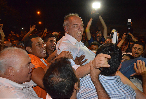 Z&eacute; do P&aacute;tio foi carregado pela milit&acirc;ncia, na Vila Santa Catarina Foto: Emerson Dourado/GazetaMT 