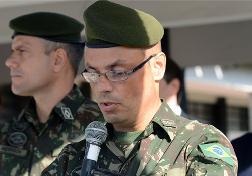 Comandante 18&ordm;GAC, tenente-coronel Tarcilo de Arruda. Foto:Luan Dourado/GazetaMT