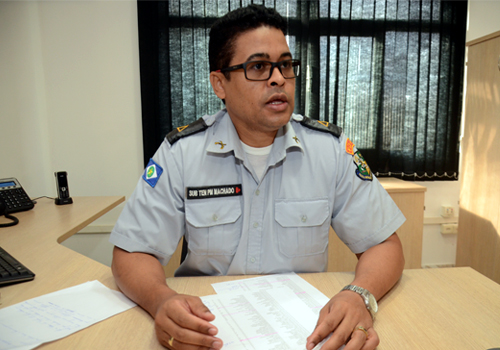 Subtenente Machado, responsável pelo Ciosp. Foto: Luan Dourado/GazetaMT