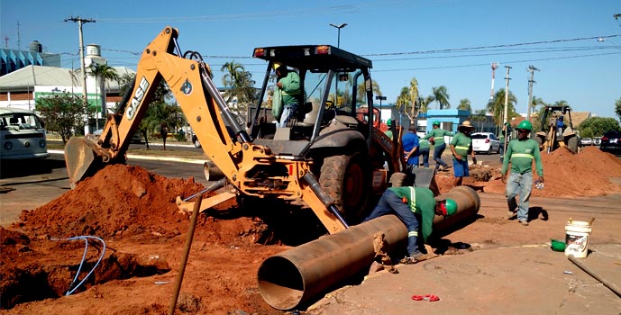 Obra entra na reta final e mant&eacute;m a Lions interditada s&oacute; nesta segunda-feira. Foto: Luan Dourado/GazetaMT