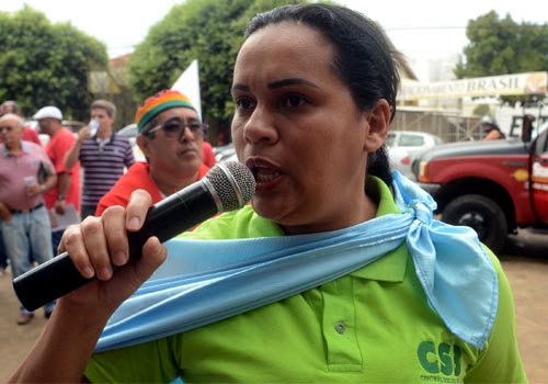 Geane Lina Teles, do Sispmur. Foto: Luan Dourado/GazetaMT