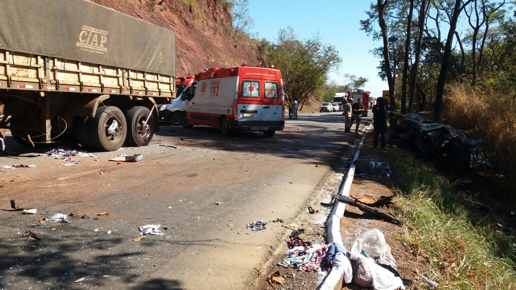 Acidente na BR-364. Foto: GazetaMT