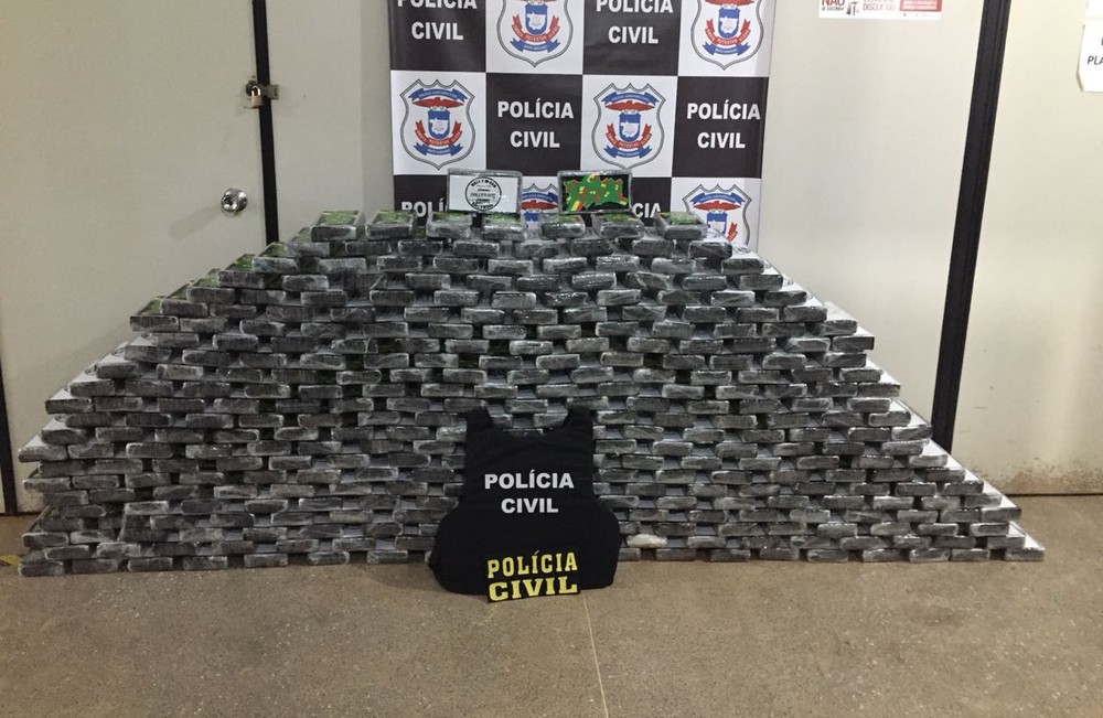 Carregamento que foi apreendido pela Pol&iacute;cia Civil. (Foto: divulga&ccedil;&atilde;o PJC/MT)