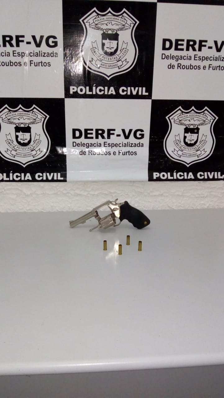 Arma apreendido pela Derf. (Foto: divulga&ccedil;&atilde;o PJC/MT)