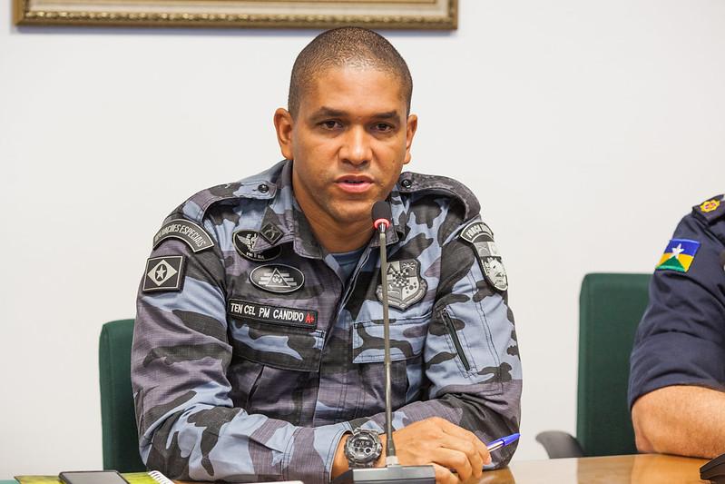 Comandante do 5&ordm; Batalh&atilde;o da Pol&iacute;cia Militar de Rondon&oacute;polis (MT) e da 14&ordf; Companhia Independente de For&ccedil;a T&aacute;tica, tenente-coronel Gleber C&acirc;ndido Moreno. (Foto: divulga&ccedil;&atilde;o PM/MT)