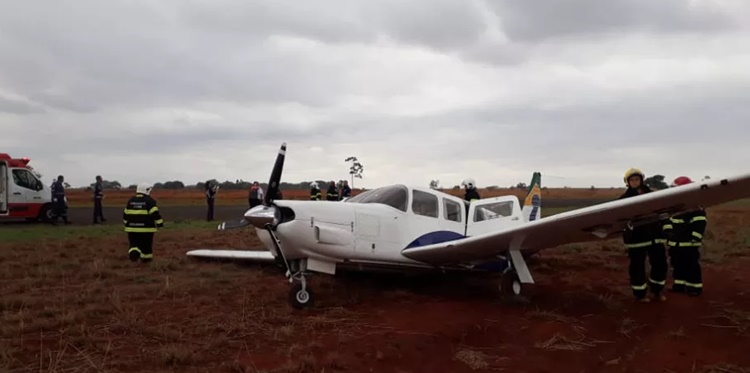 Avião faz pouso forçado em MT Foto: Reprodução