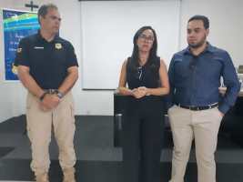 A fam&iacute;lia do PRF tamb&eacute;m participou do evento. (Foto: divulga&ccedil;&atilde;o PRF/MT)