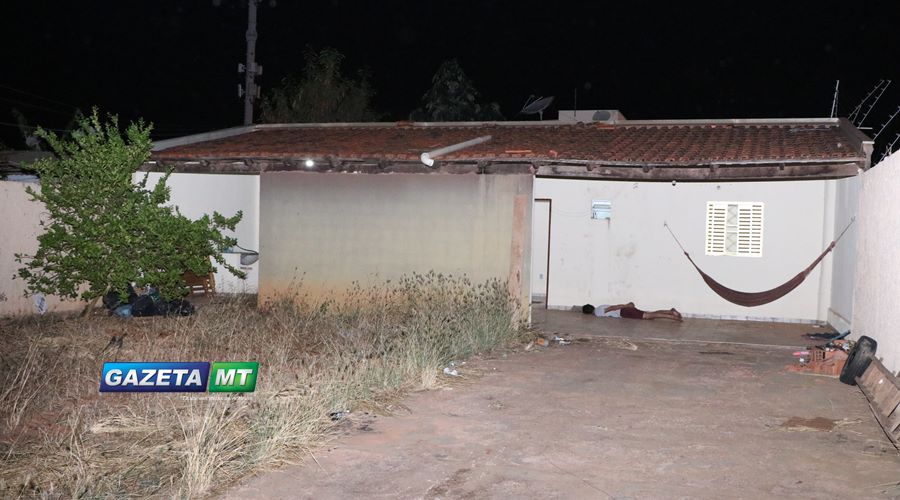 Residência onde armazenava as drogas Foto: Messias Filho GAZETA MT