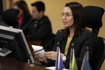 Conselheira interina Jaqueline Jacobsen. (Foto: divulga&ccedil;&atilde;o TCE/MT)
