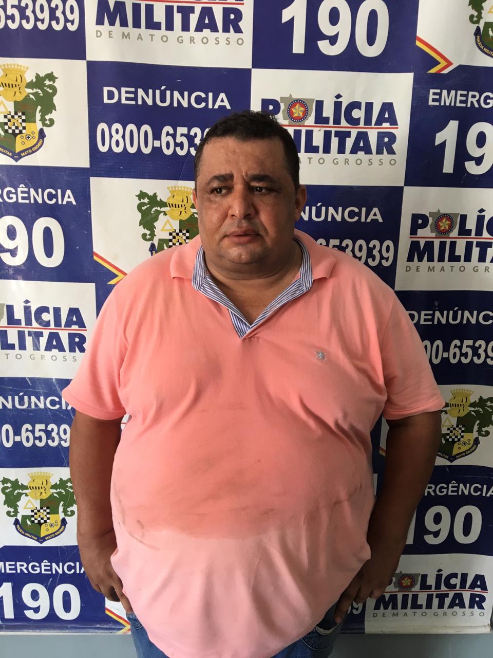 Odair Jos&eacute; Rufino, 43, suspeito de matar a pr&oacute;pria mulher. (Foto: divulga&ccedil;&atilde;o PM/MT)