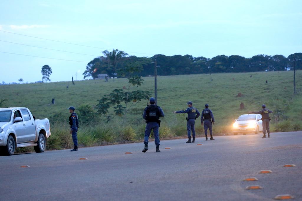 Patrulhamento rural e urbano em Nova Monte Verde. (Foto: Lenine Martins - Sesp/MT)