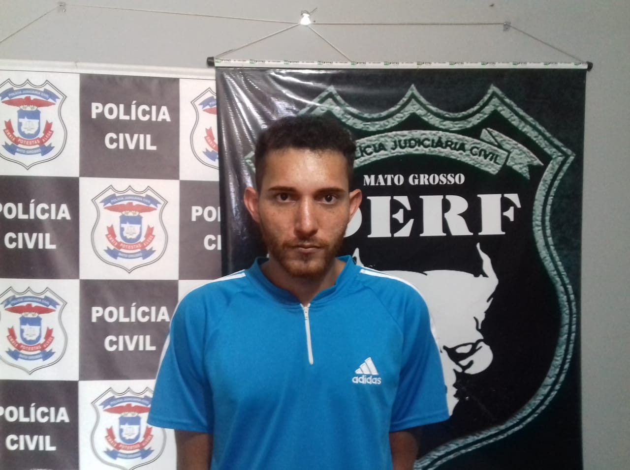Herivelton Rocha dos Santos, 24, conhecido como "Lel&ecirc;". (Foto: divulga&ccedil;&atilde;o PJC/MT)
