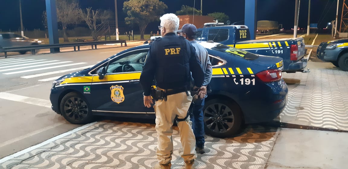 O mandado de pris&atilde;o foi expedido pelo Tribunal de Justi&ccedil;a do Estado de S&atilde;o Paulo. (Foto: divulga&ccedil;&atilde;o PRF/MT)