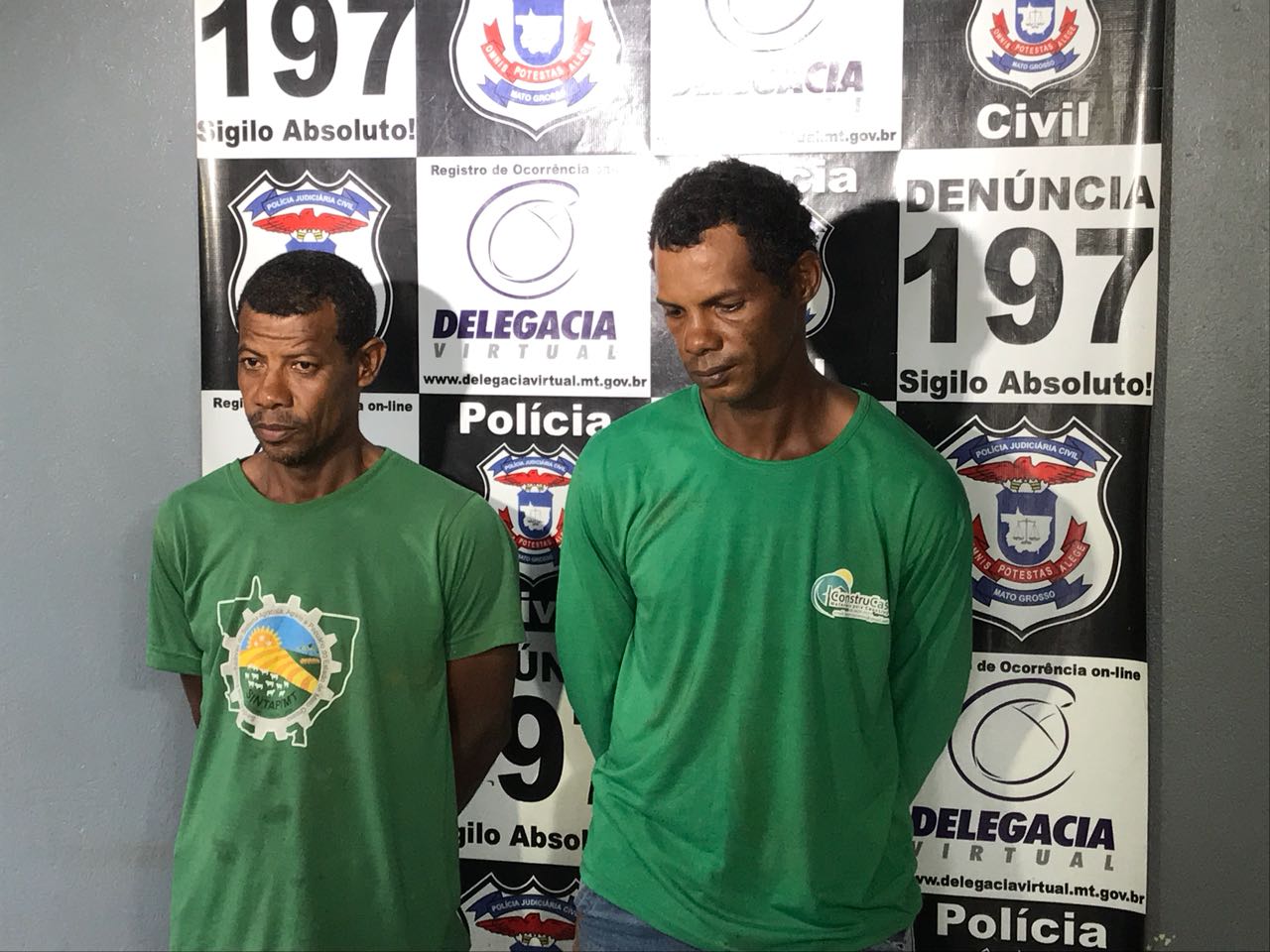 Valdeci Vieira da Silva e Valdomiro Vieira da Silva. (Foto: divulgação PJC/MT)
