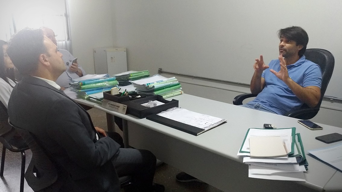 Franscico Kunzese reuniu com o deputado estadual Delegado Claudinei (PSL), para tratar das principais necessidades da instituição. (Foto: divulgação)
